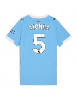 Manchester City John Stones #5 Replika Hemmakläder Dam 2025-26 Kortärmad